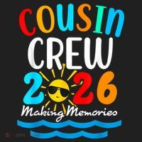 Cousin Crew Making Memories 2026 Vacation Comfort Colors Boxy T-Shirt thumb 3