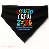 Cousin Crew Making Memories 2026 Vacation USA-Made Doggie Bandana thumb 0
