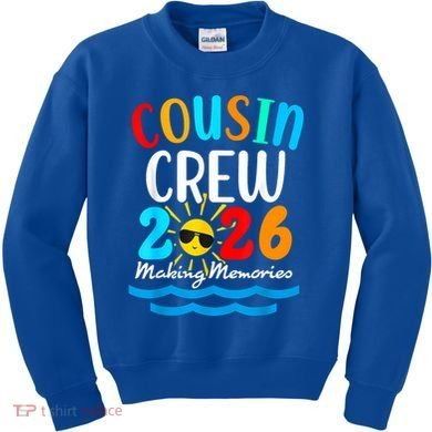 Cousin Crew Making Memories 2026 Vacation Kids Sweatshirt