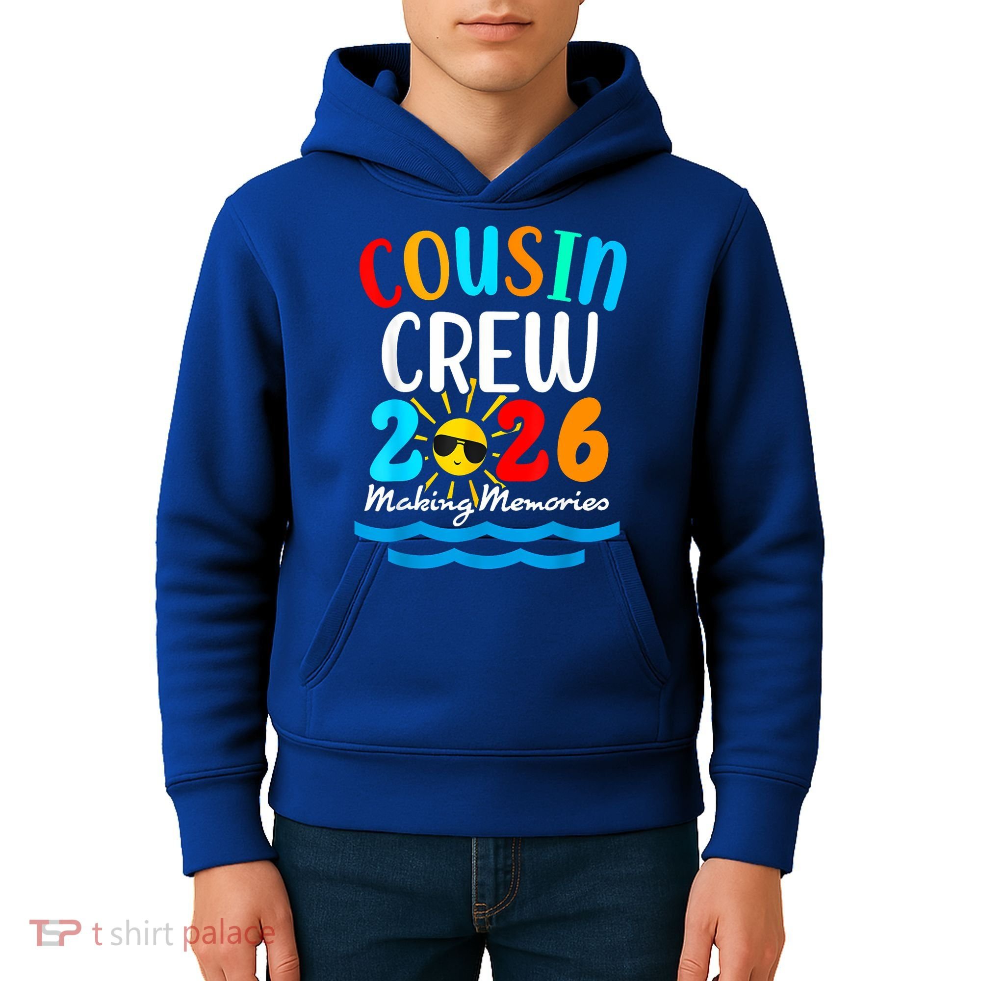 Cousin Crew Making Memories 2026 Vacation Kids Hoodie