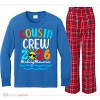 Cousin Crew Making Memories 2026 Vacation Kids Long Sleeve Plaid Pajama Set thumb 0