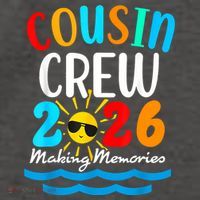 Cousin Crew Making Memories 2026 Vacation Vector Backpack thumb 2