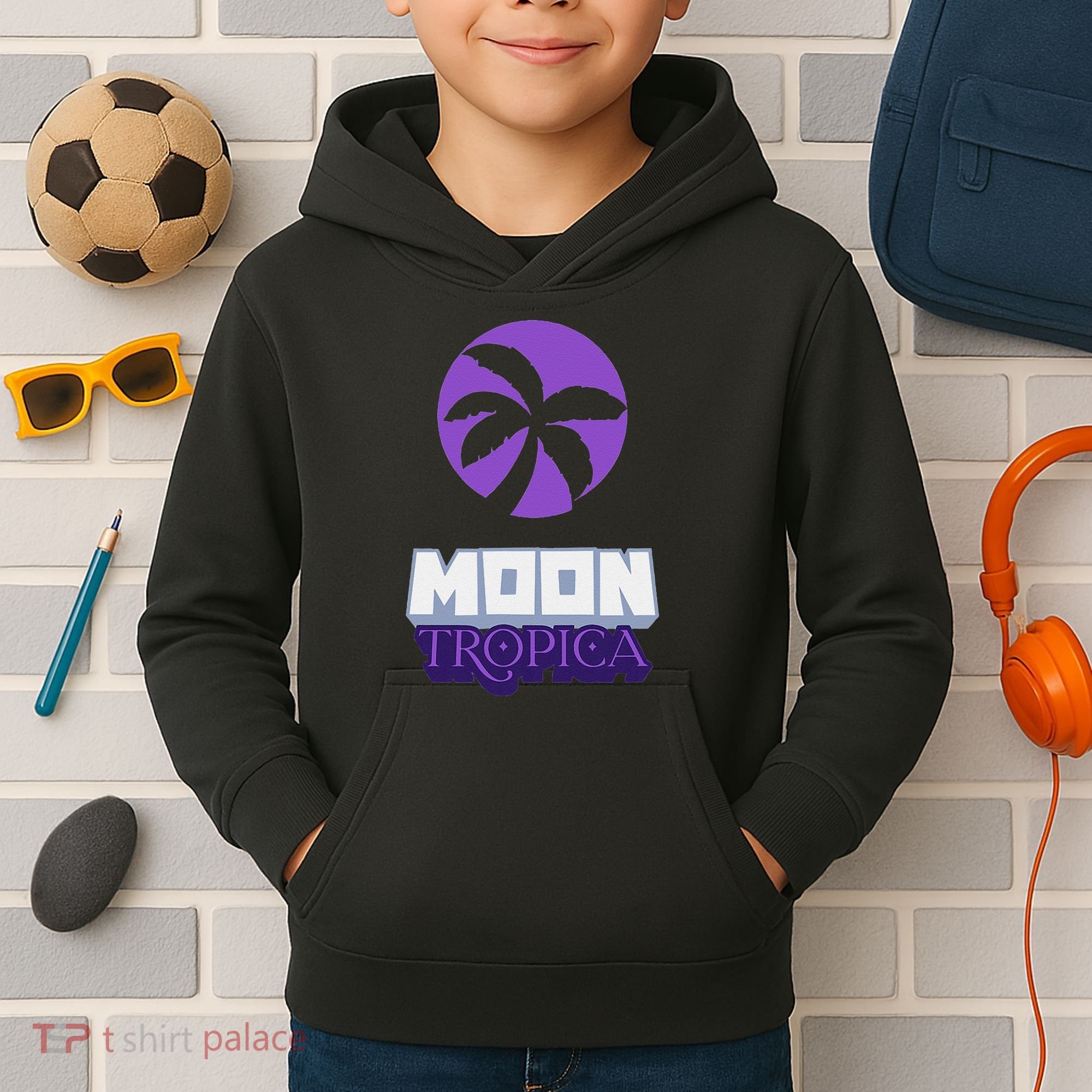 Cah Crypto Moon Tropica Crypto Moon Tropica Kids Hoodie