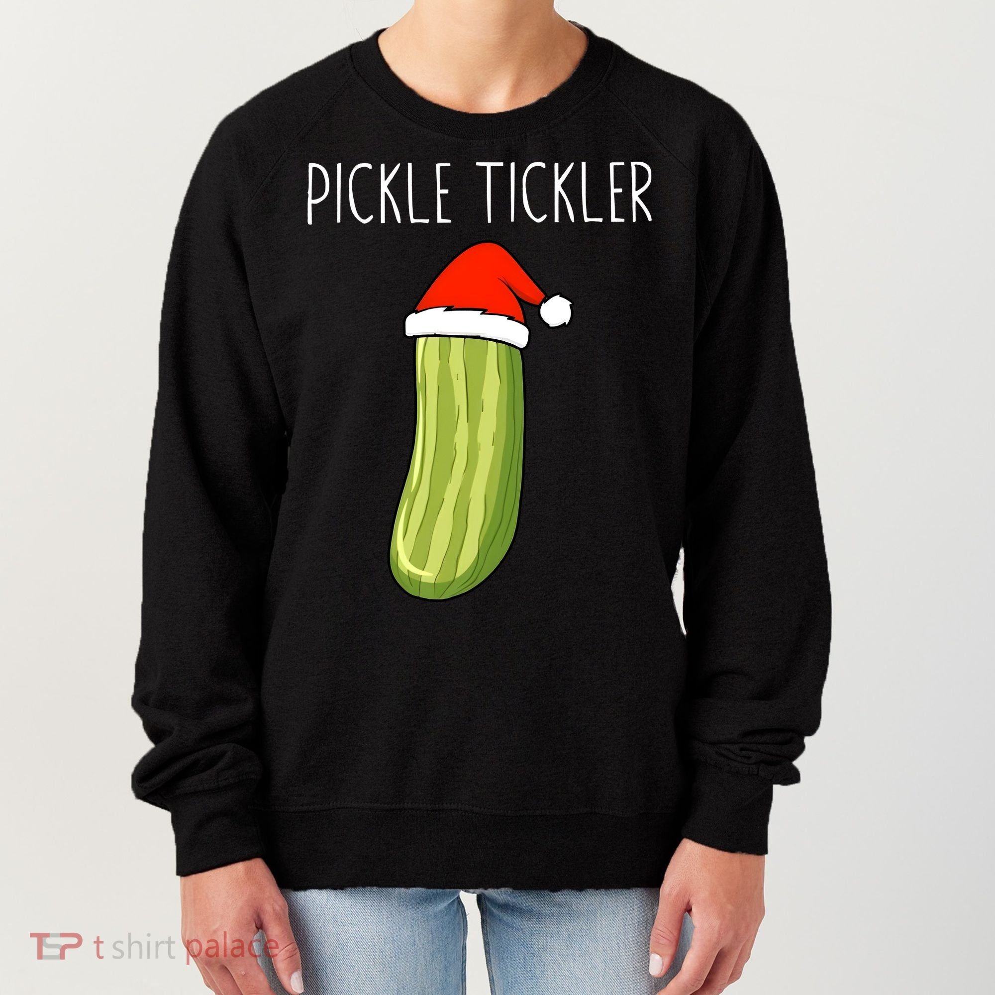 Christmas Couple Matching Tickle My Pickle Women's Sweatshirt