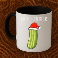 Christmas Couple Matching Tickle My Pickle Coffee Mug thumb 2