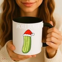 Christmas Couple Matching Tickle My Pickle Coffee Mug thumb 3