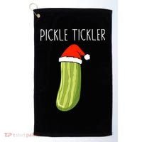 Christmas Couple Matching Tickle My Pickle Golf Towel thumb 0