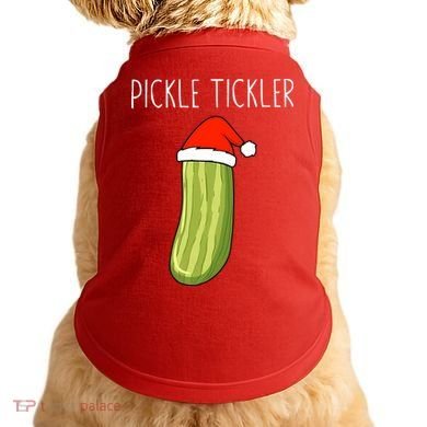 Christmas Couple Matching Tickle My Pickle Doggie Tank