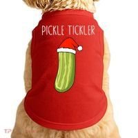 Christmas Couple Matching Tickle My Pickle Doggie Tank thumb 0