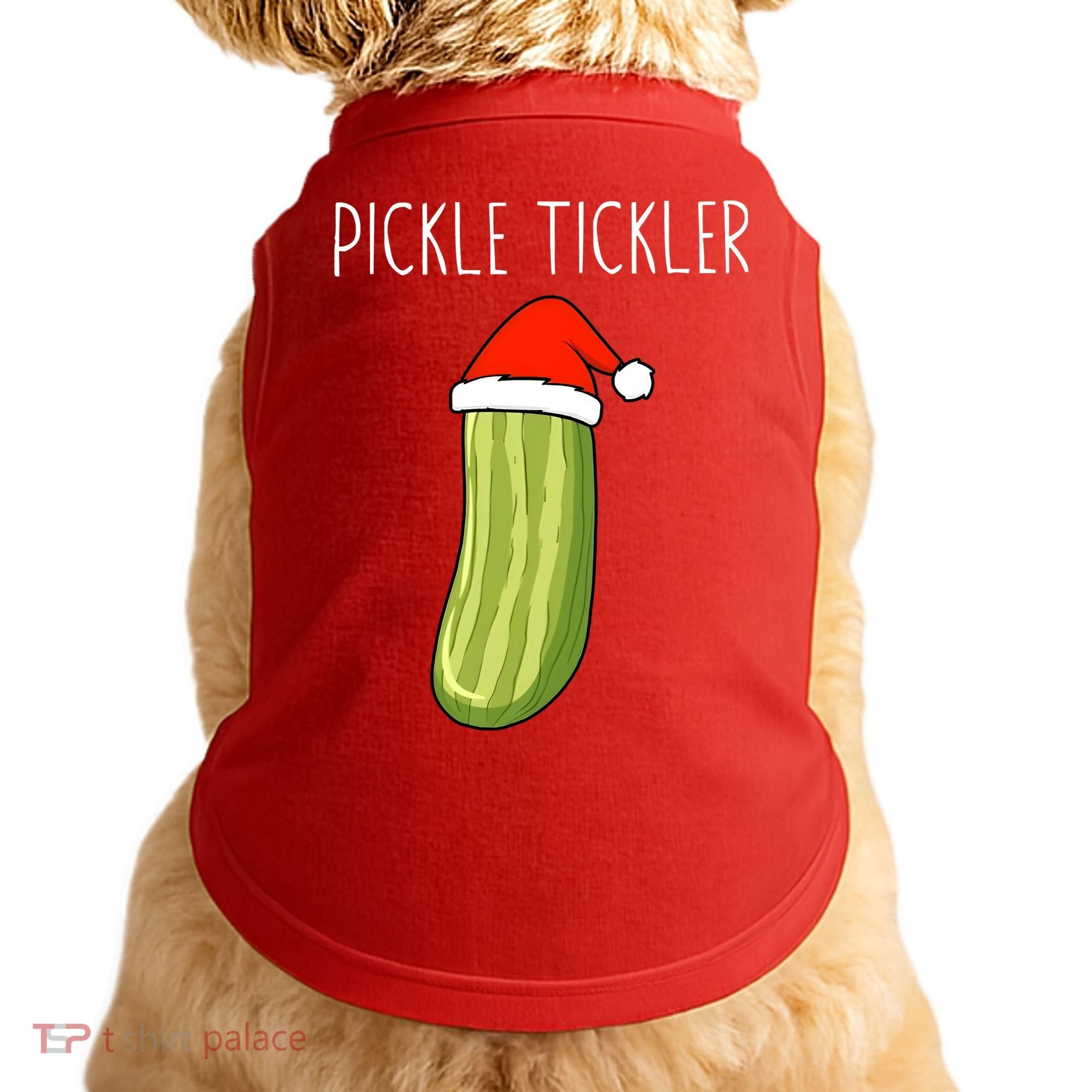 Christmas Couple Matching Tickle My Pickle Doggie Tank