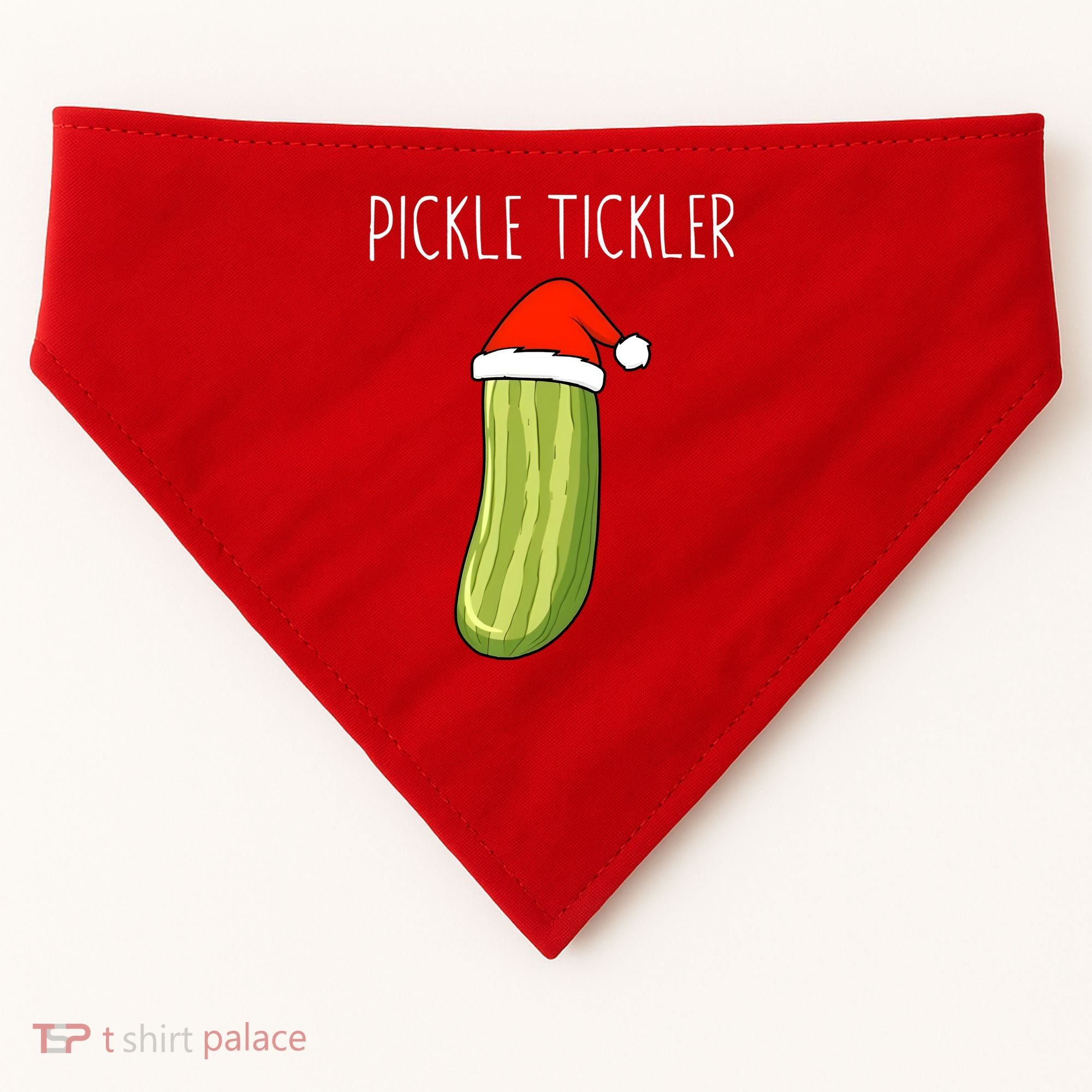 Christmas Couple Matching Tickle My Pickle USA-Made Doggie Bandana