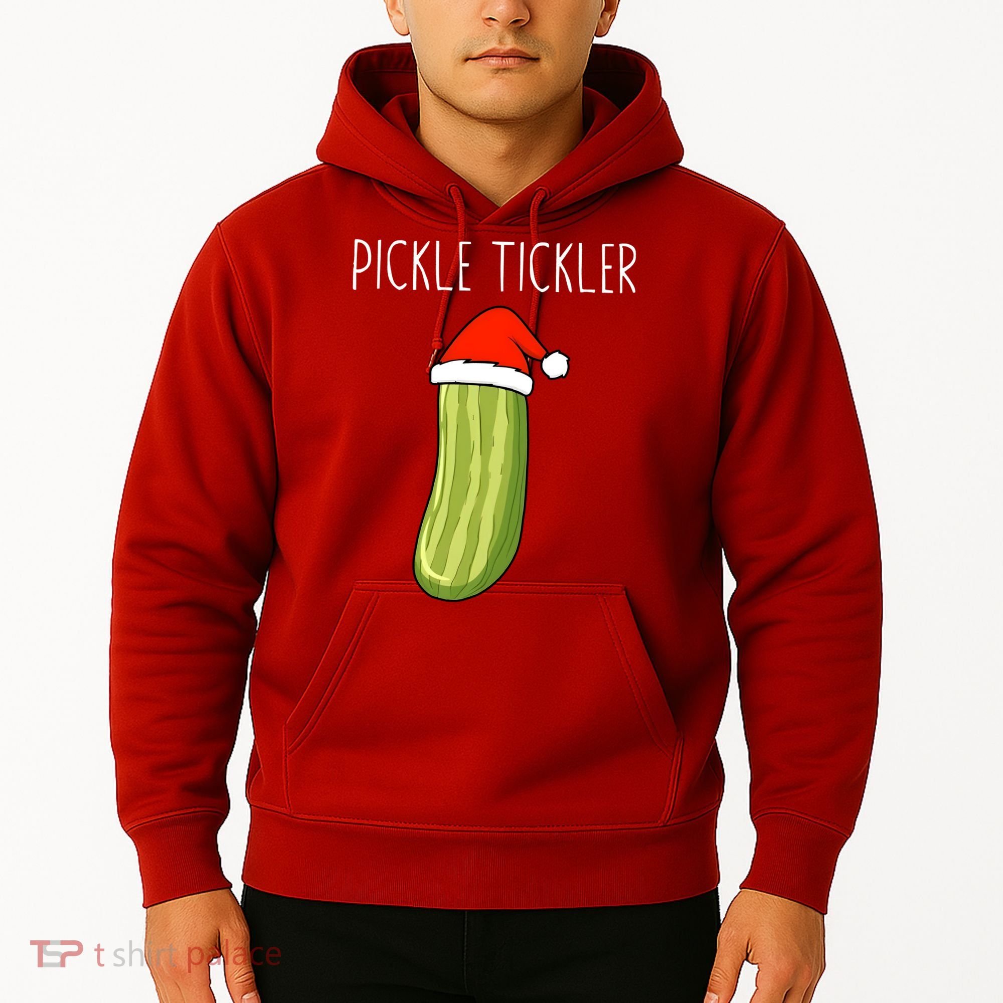 Christmas Couple Matching Tickle My Pickle Hoodie