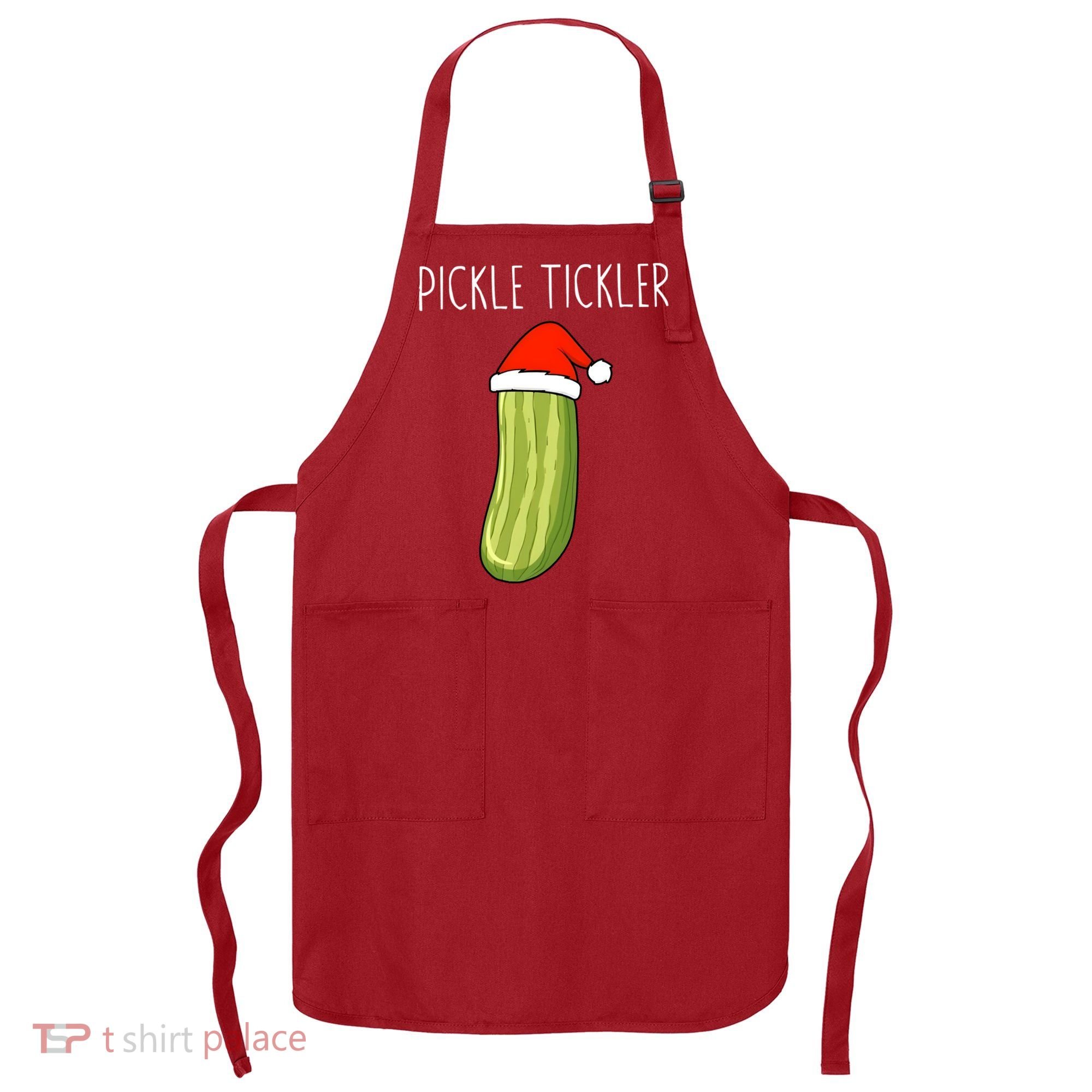 Christmas Couple Matching Tickle My Pickle Apron