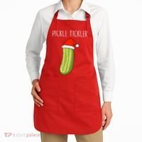 Christmas Couple Matching Tickle My Pickle Apron thumb 2
