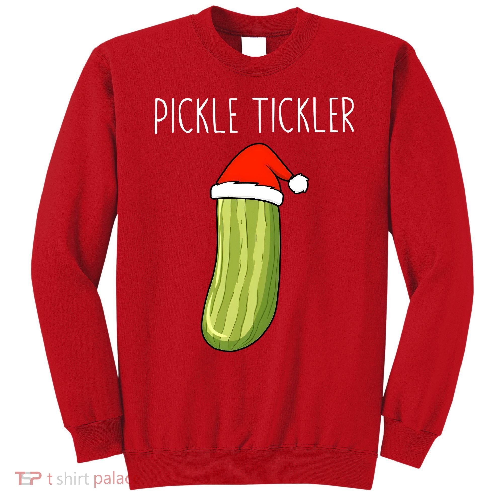Christmas Couple Matching Tickle My Pickle Sweatshirt
