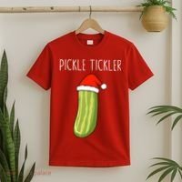 Christmas Couple Matching Tickle My Pickle T-Shirt thumb 2