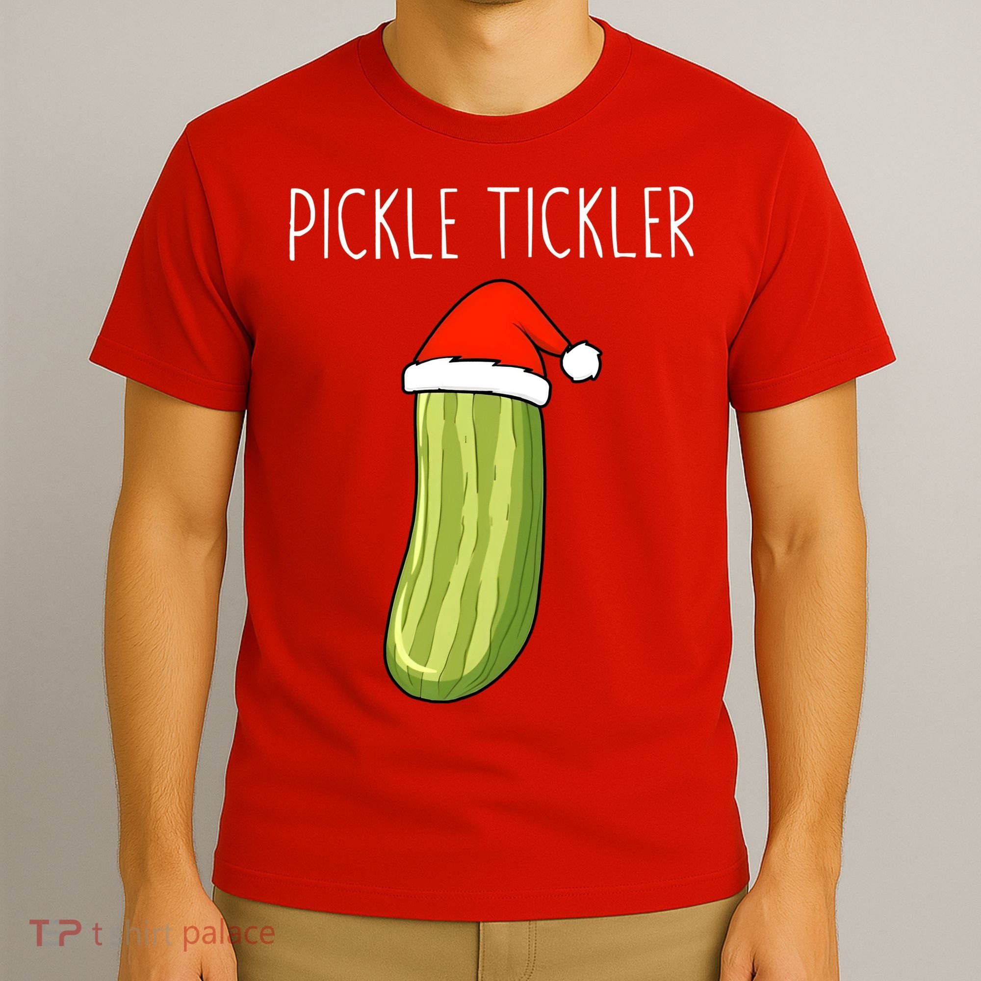 Christmas Couple Matching Tickle My Pickle T-Shirt
