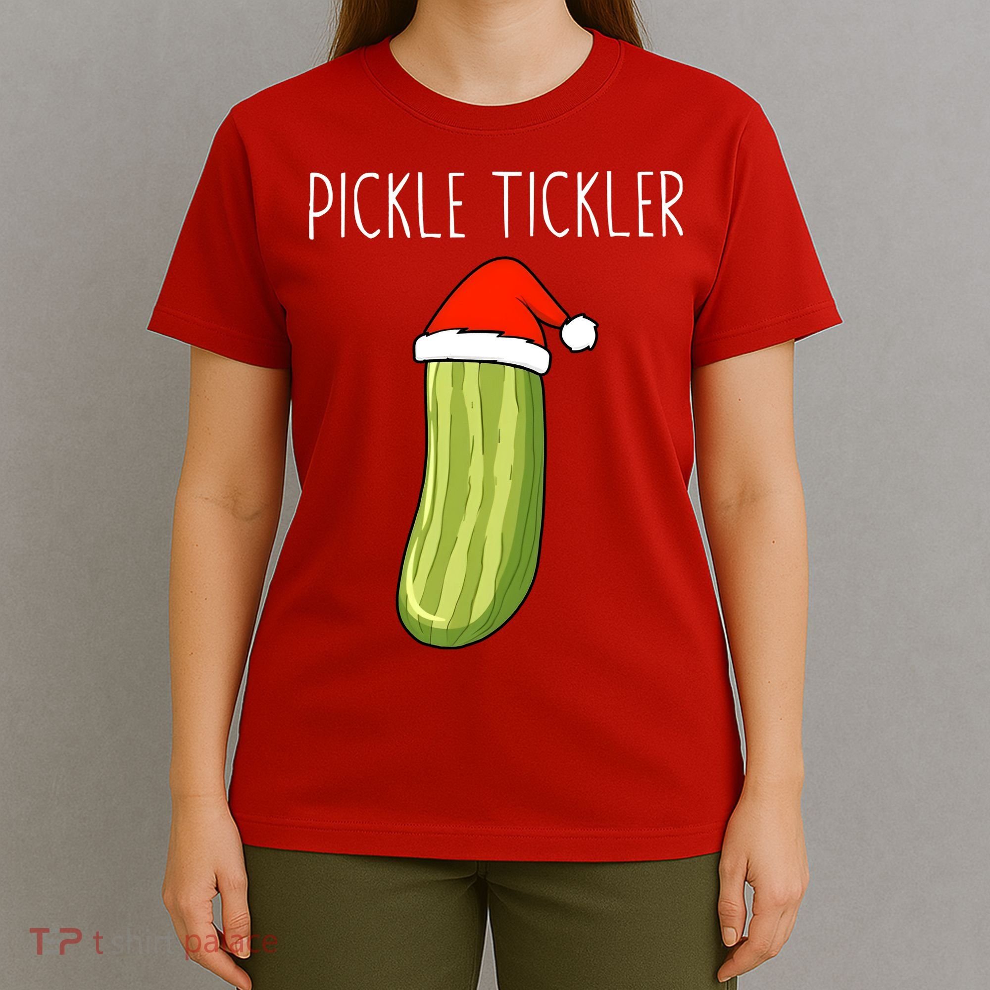 Christmas Couple Matching Tickle My Pickle T-Shirt
