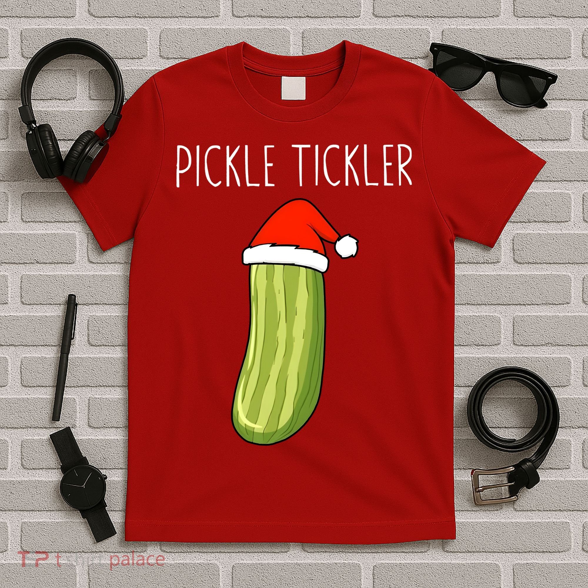 Christmas Couple Matching Tickle My Pickle T-Shirt