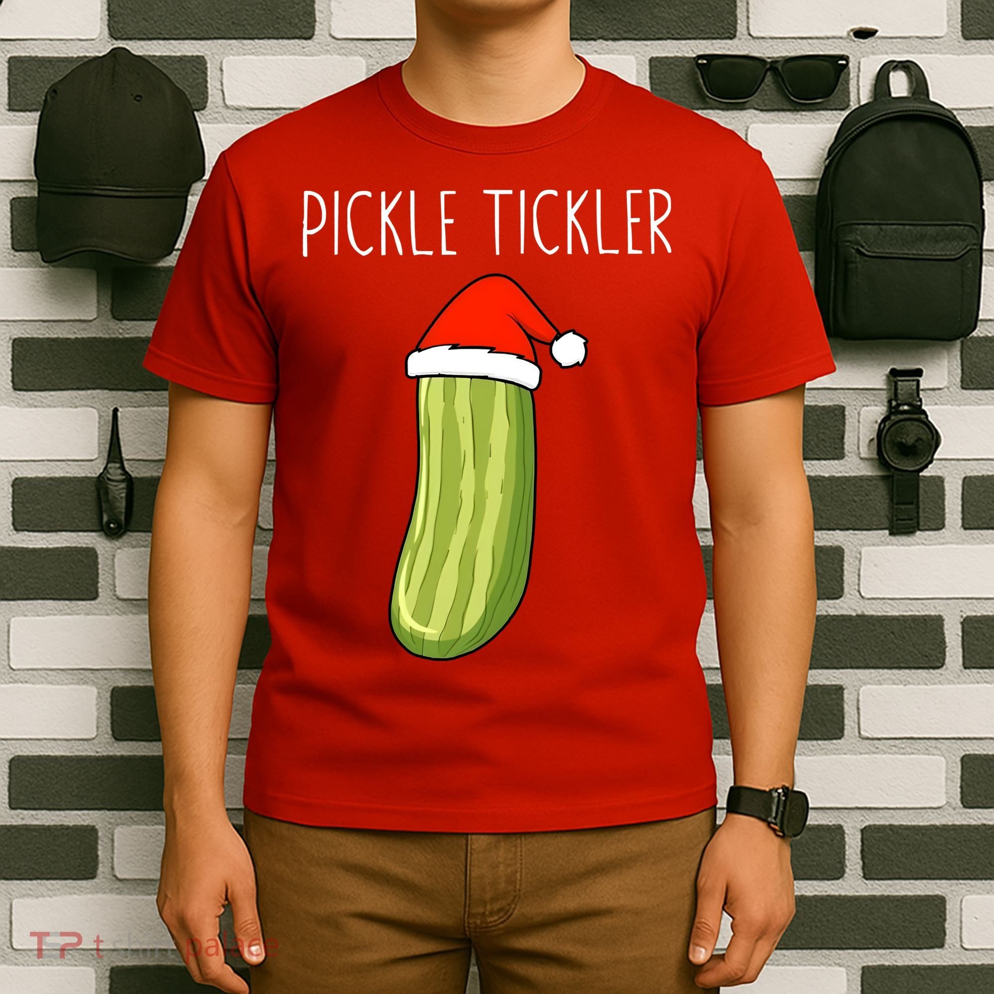 Christmas Couple Matching Tickle My Pickle T-Shirt
