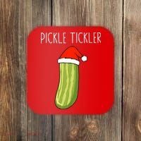 Christmas Couple Matching Tickle My Pickle Coaster thumb 0