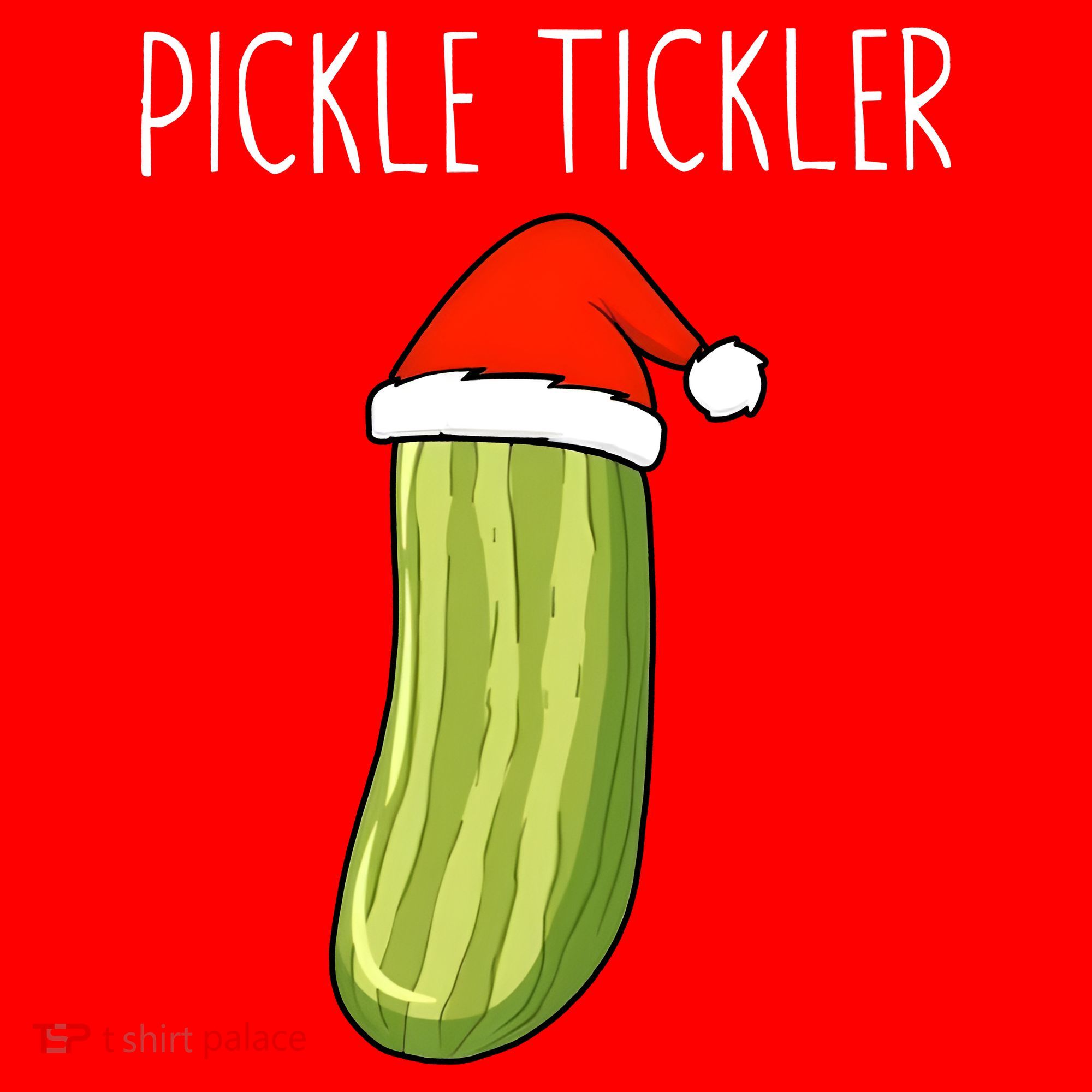 Christmas Couple Matching Tickle My Pickle Polo