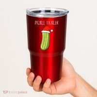Christmas Couple Matching Tickle My Pickle Tumbler thumb 2