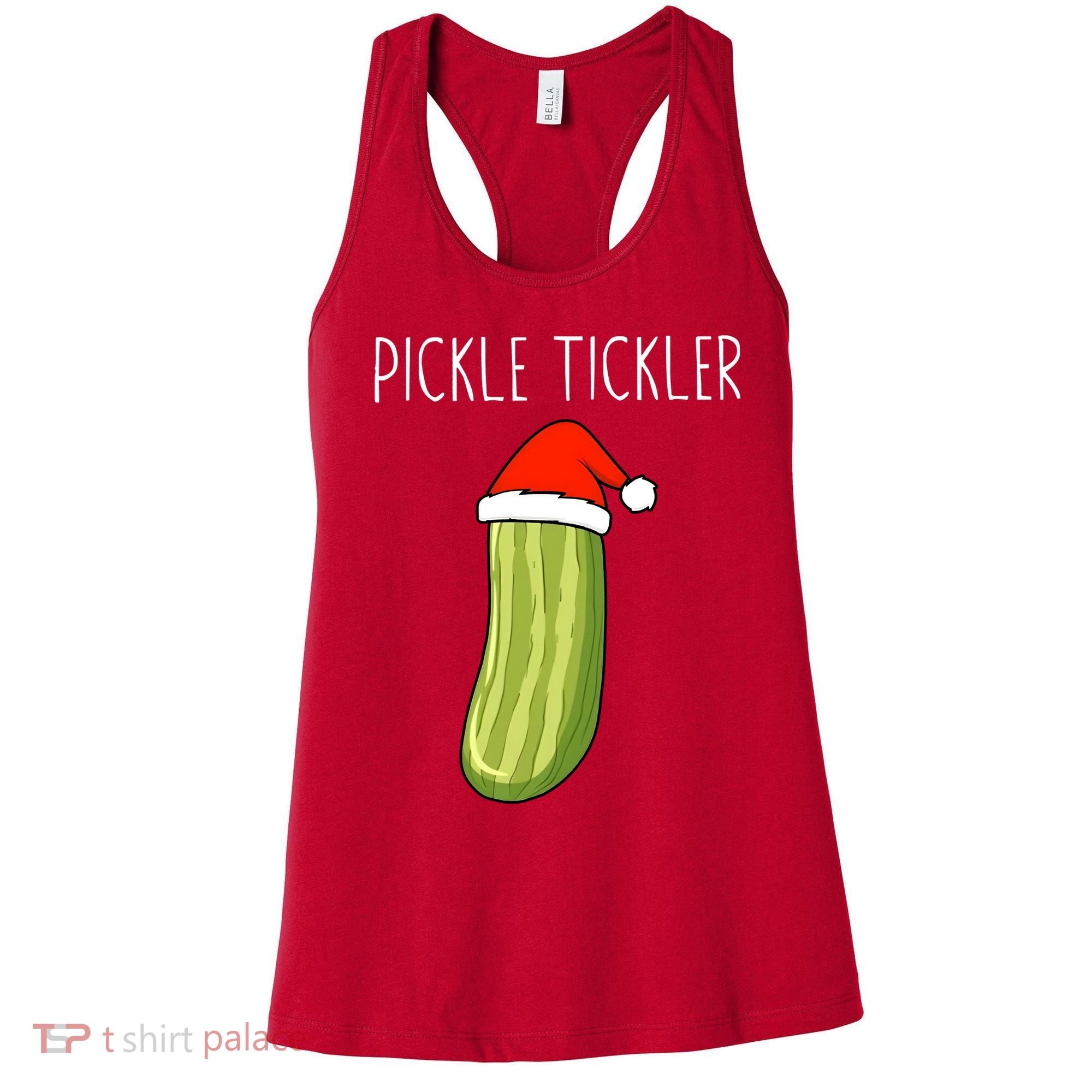 Christmas Couple Matching Tickle My Pickle Women's Tank Top