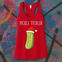 Christmas Couple Matching Tickle My Pickle Women's Tank Top thumb 3