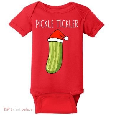 Christmas Couple Matching Tickle My Pickle Baby Bodysuit