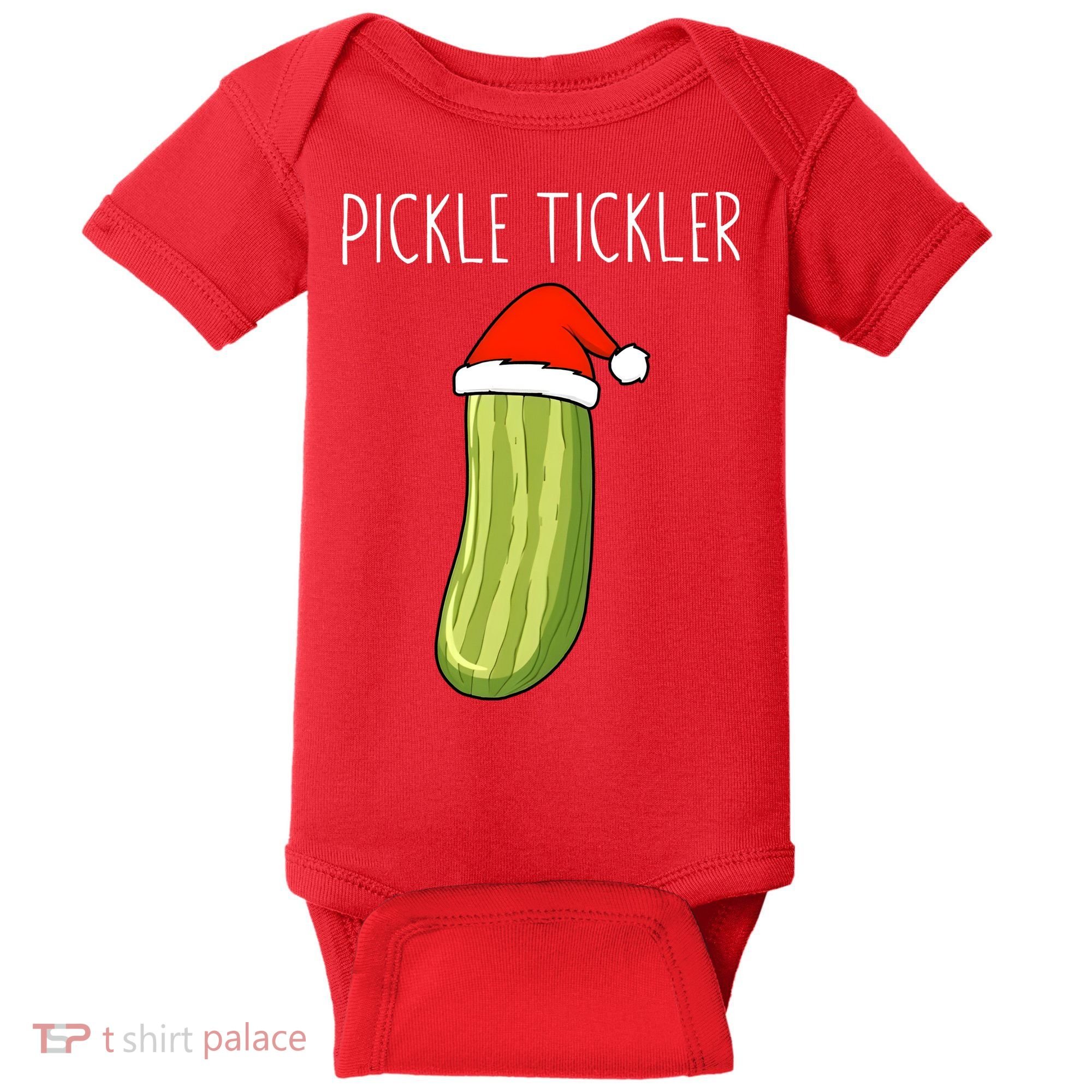 Christmas Couple Matching Tickle My Pickle Baby Bodysuit