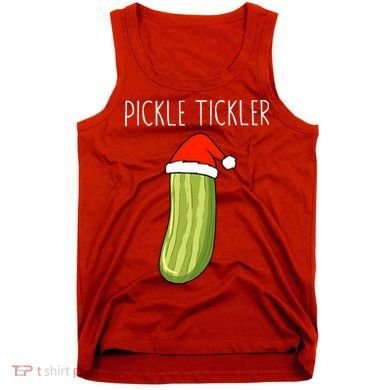 Christmas Couple Matching Tickle My Pickle Tank Top