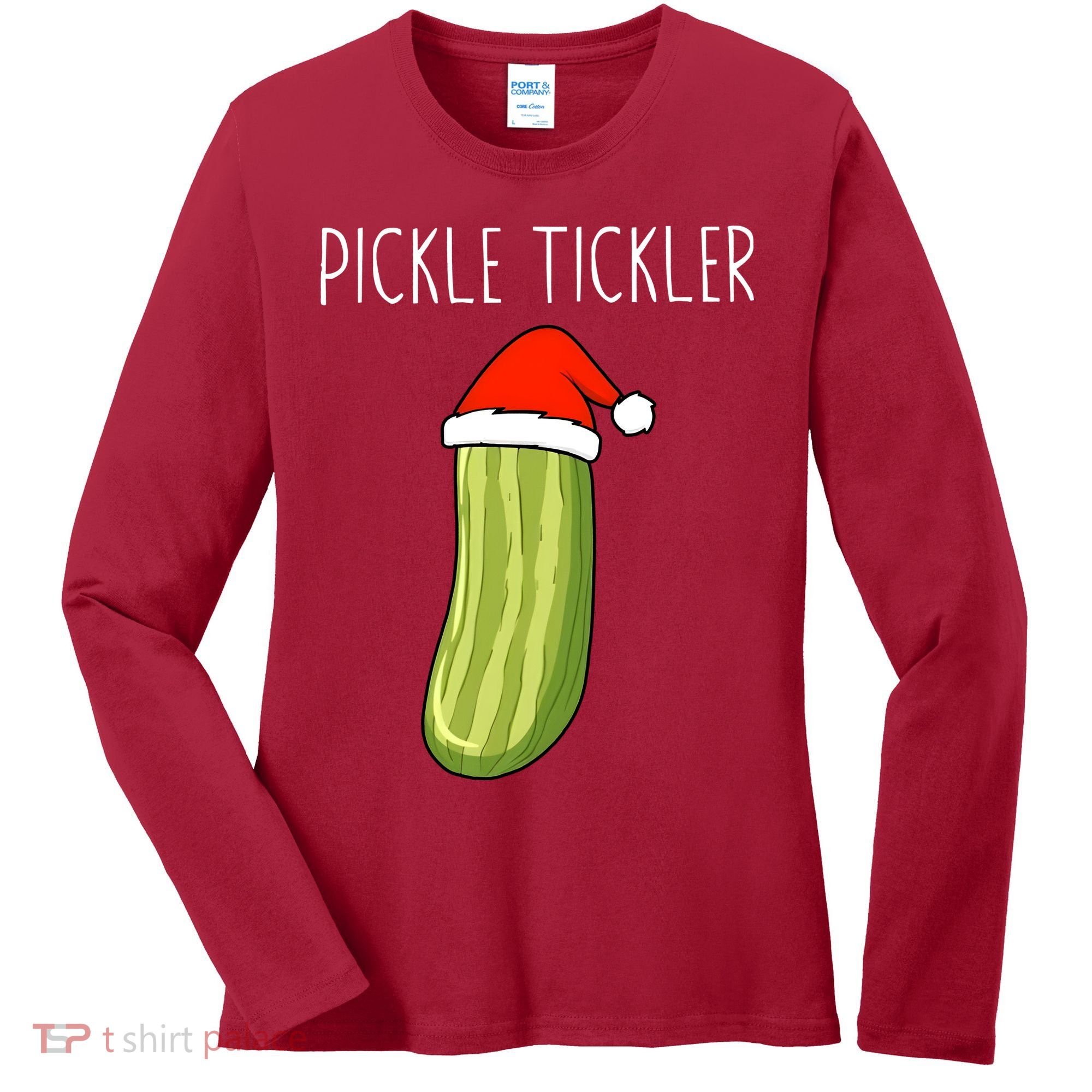 Christmas Couple Matching Tickle My Pickle Women's Long Sleeve Shirt