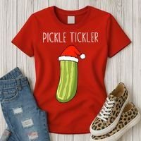 Christmas Couple Matching Tickle My Pickle Women's T-Shirt thumb 3