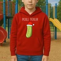 Christmas Couple Matching Tickle My Pickle Kids Hoodie thumb 2