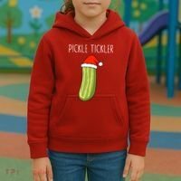Christmas Couple Matching Tickle My Pickle Kids Hoodie thumb 3