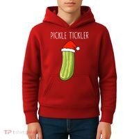 Christmas Couple Matching Tickle My Pickle Kids Hoodie thumb 4