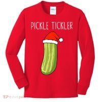 Christmas Couple Matching Tickle My Pickle Kids Long Sleeve Shirt thumb 0