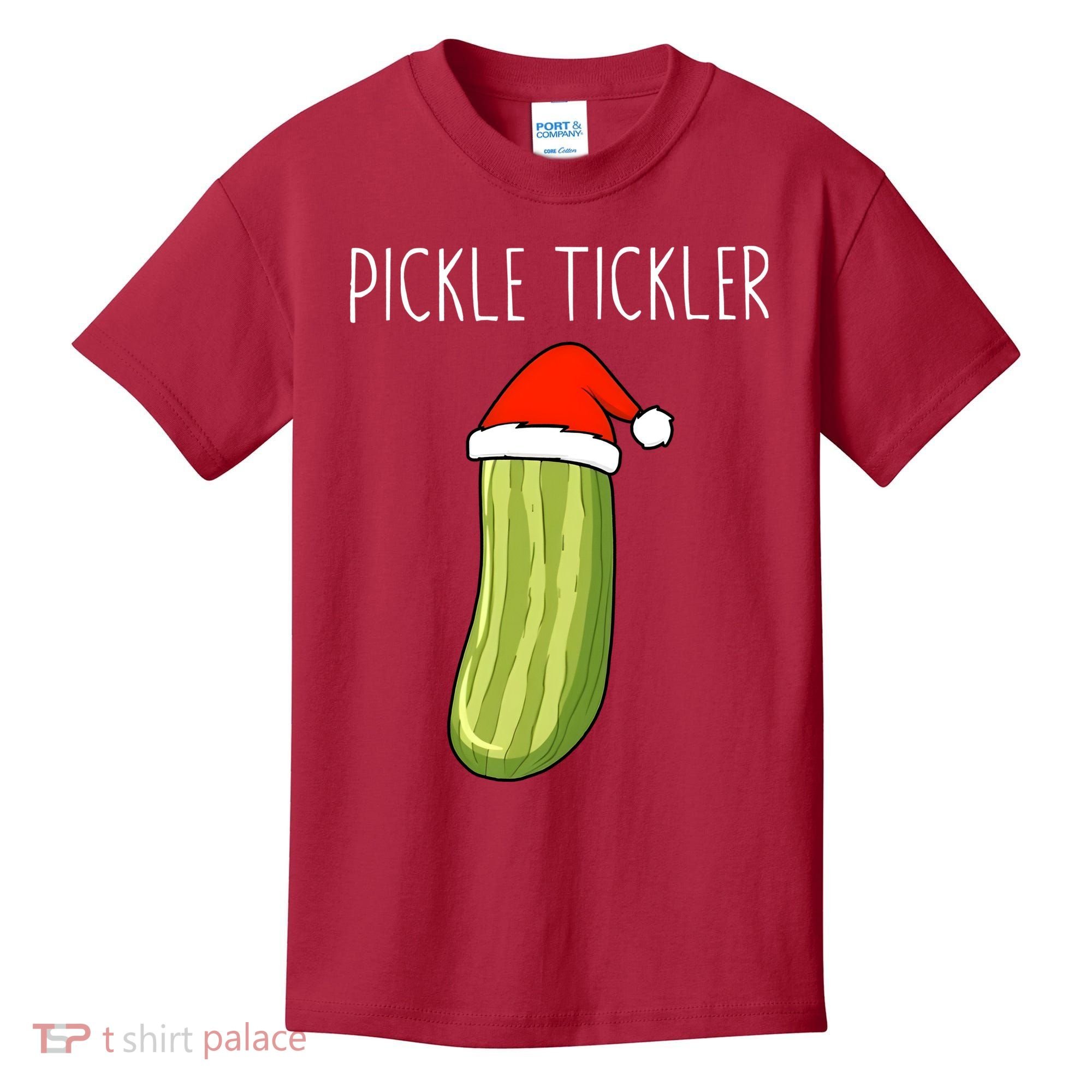 Christmas Couple Matching Tickle My Pickle Kids T-Shirt