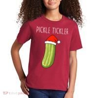Christmas Couple Matching Tickle My Pickle Kids T-Shirt thumb 2