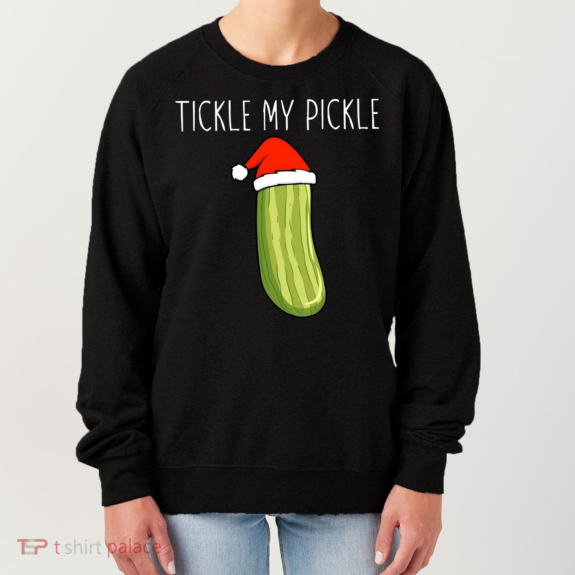 Christmas Couple Matching Tickle My Pickle Women's Sweatshirt