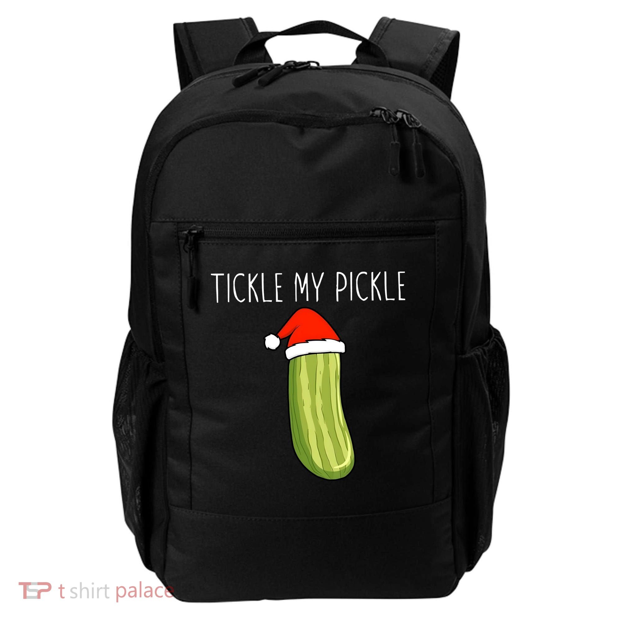 Christmas Couple Matching Tickle My Pickle Backpack