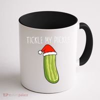 Christmas Couple Matching Tickle My Pickle Coffee Mug thumb 1
