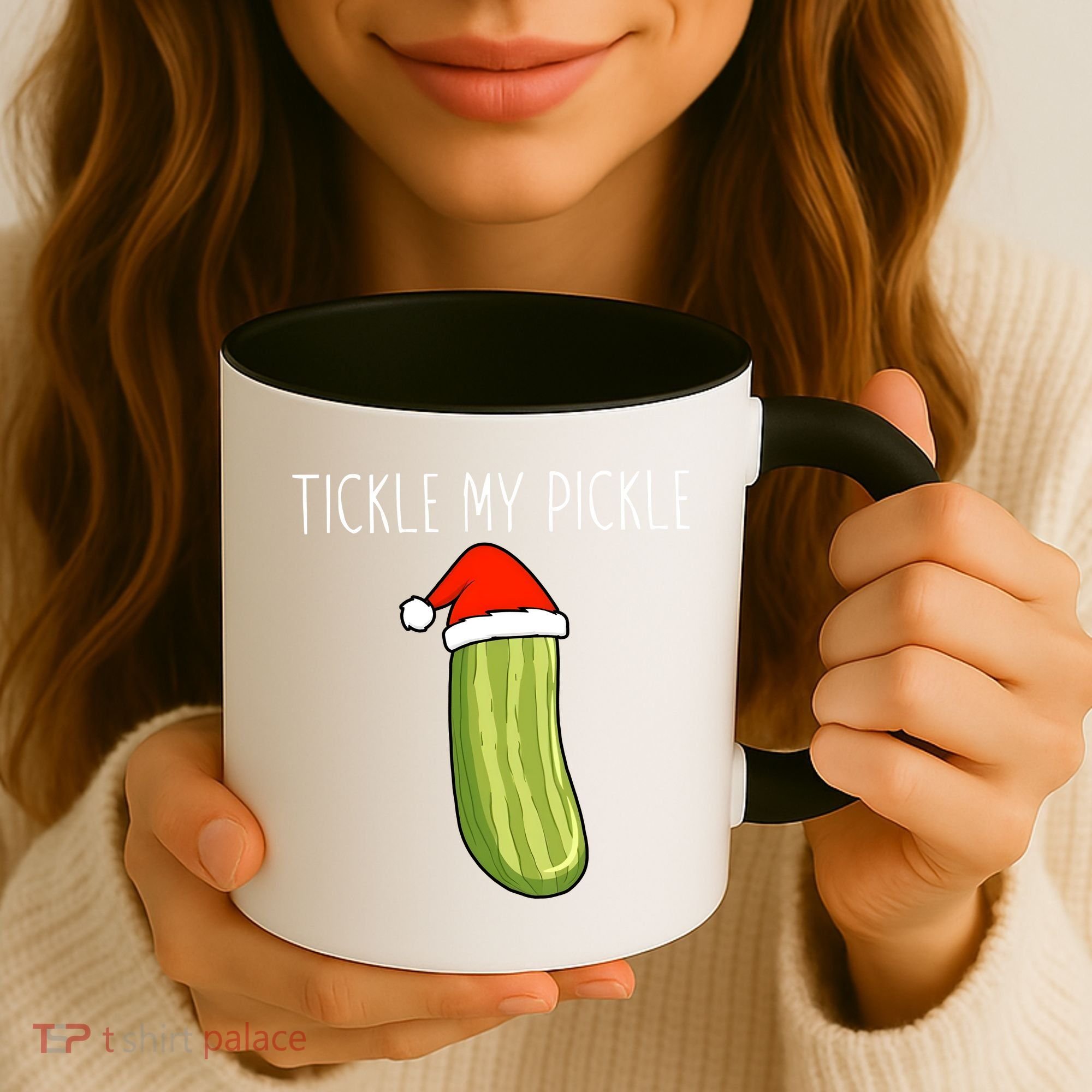 Christmas Couple Matching Tickle My Pickle Coffee Mug