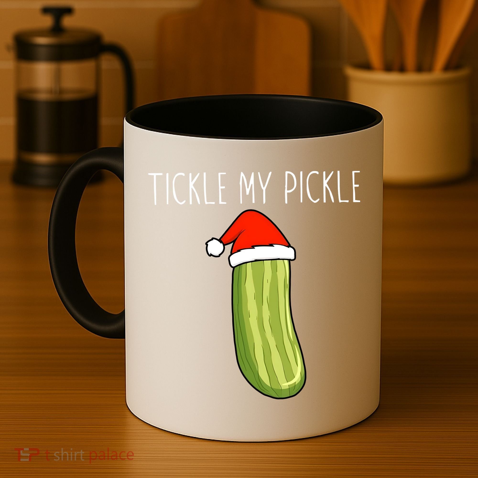 Christmas Couple Matching Tickle My Pickle Coffee Mug