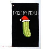Christmas Couple Matching Tickle My Pickle Golf Towel thumb 0