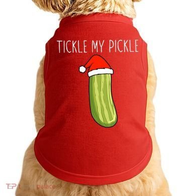 Christmas Couple Matching Tickle My Pickle Doggie Tank