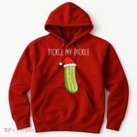 Christmas Couple Matching Tickle My Pickle Hoodie thumb 0