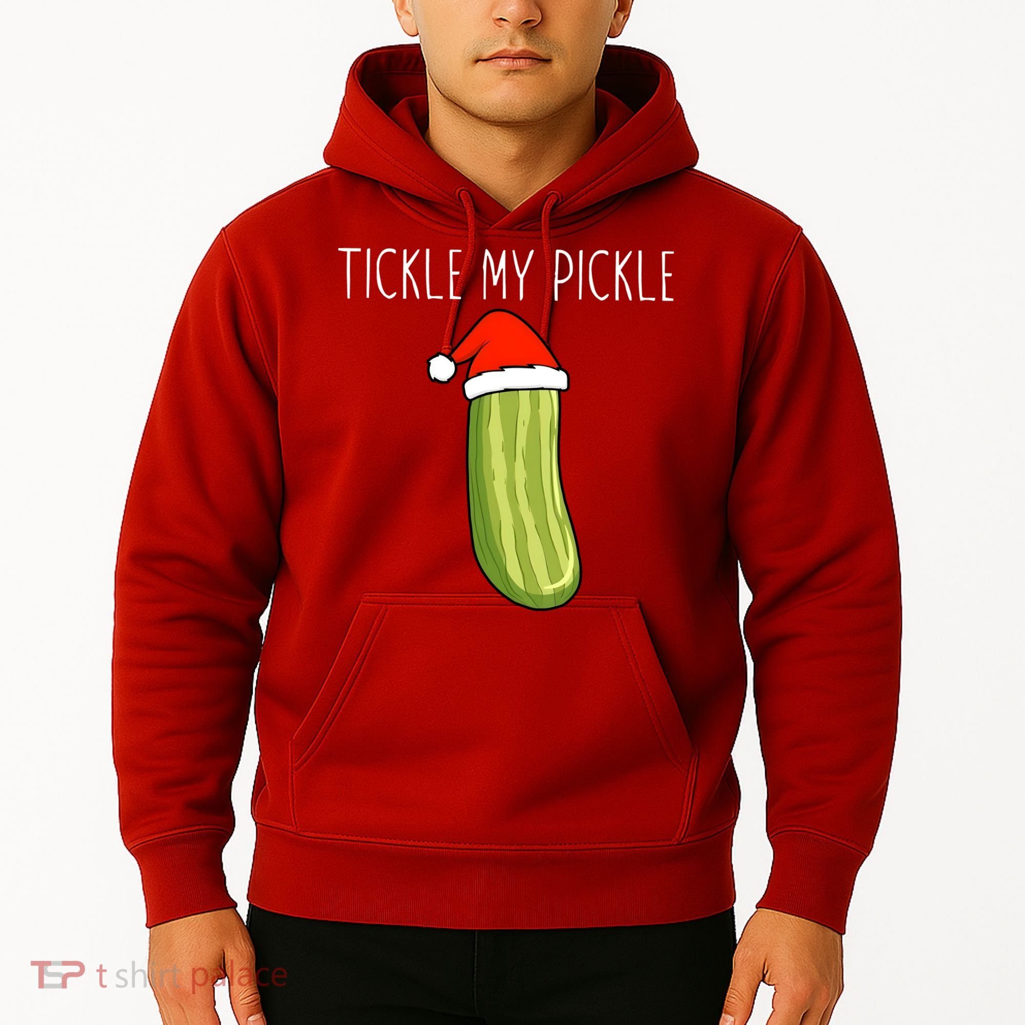 Christmas Couple Matching Tickle My Pickle Hoodie