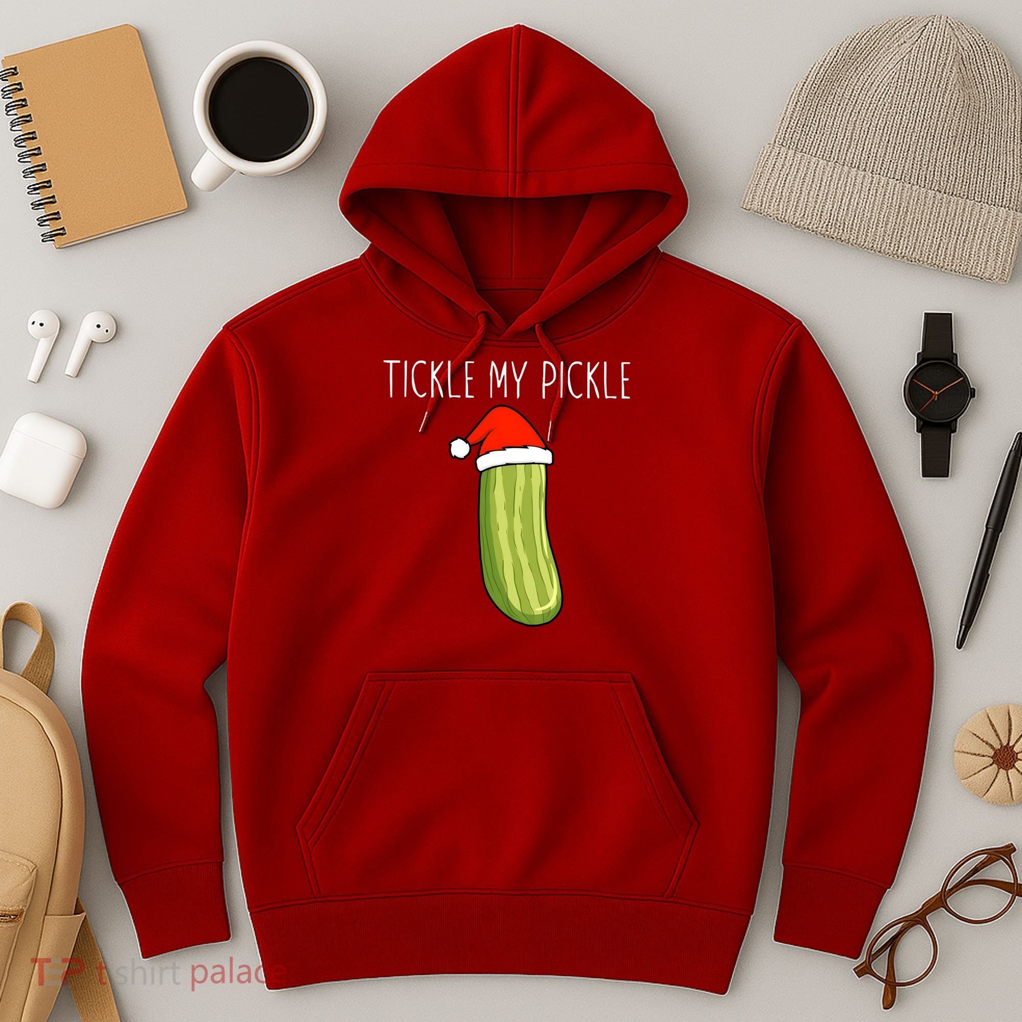 Christmas Couple Matching Tickle My Pickle Hoodie